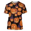 Gearhuman 3D Angry Pumpkin Halloween Custom Tshirt Apparel GV04098 3D T-shirt T-Shirt S