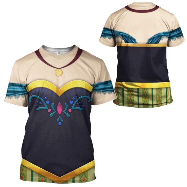 Gearhuman 3D Anna Frozen Custom Tshirt Hoodie Appreal CC24118 3D Apparel 