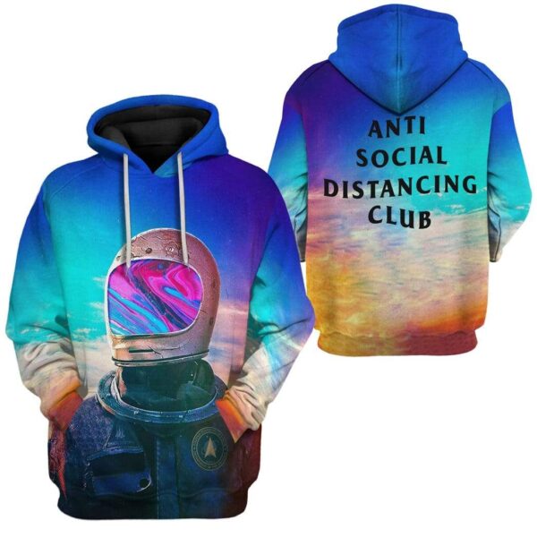 Gearhuman 3D Anti Social Club Custom Fleece Hoodie Apparel GW08044 3D Custom Fleece Hoodies 