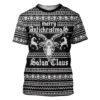 Gearhuman 3D Antichristmas Satan Claus Ugly Christmas Sweater Custom Tshirt Apparel GV09106 3D T-shirt T-Shirt S