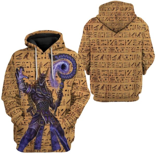 Gearhuman 3D Anubis Egyptian Ancient God Custom T-Shirts Hoodies Apparel HD-TA1002202 3D Custom Fleece Hoodies
