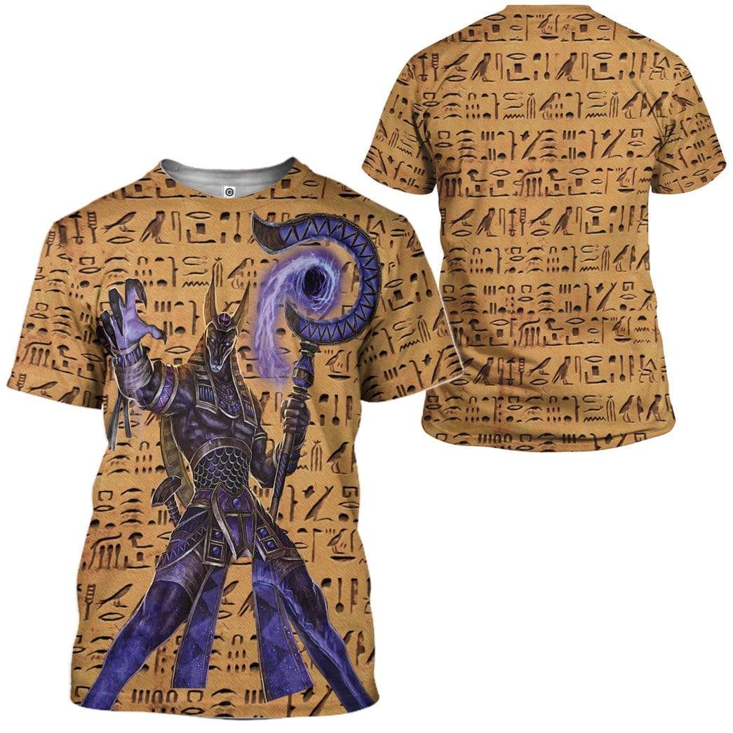 Gearhuman 3D Anubis Egyptian Ancient God Custom T-Shirts Hoodies Apparel HD-TA1002202 3D Custom Fleece Hoodies