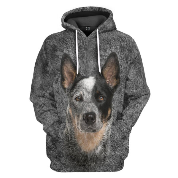 Gearhuman 3D Australian Cattle Dog Front And Back Tshirt Hoodie Apparel GV09039 3D Apparel Hoodie S