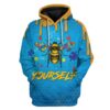 Gearhuman 3D Autism Awareness Bee Yourself Custom Hoodies Apparel GA20021 3D Custom Fleece Hoodies Hoodie S