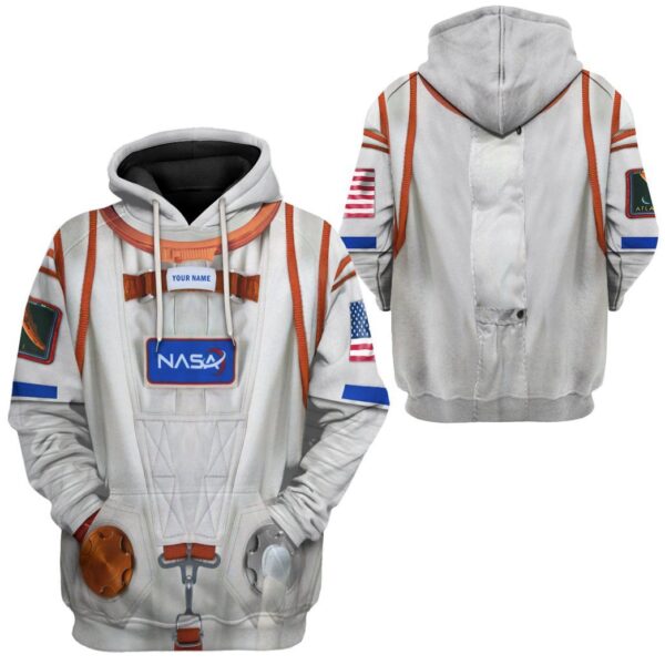 Gearhuman 3D Away Netflix Nasa Flightsuit Custom Hoodie Apparel GN14093 3D Custom Fleece Hoodies 