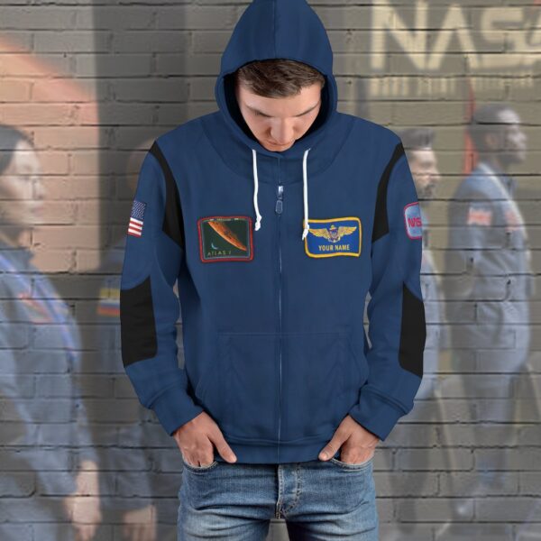 Gearhuman 3D Away Netflix Nasa Suit Custom Hoodie Apparel GN14094 3D Custom Fleece Hoodies 