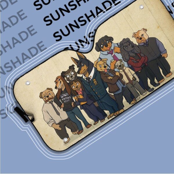 Gearhuman 3D B99 Dogs Auto Sunshade ZK0406216 Auto Sunshade