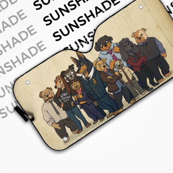 Gearhuman 3D B99 Dogs Auto Sunshade ZK0406216 Auto Sunshade