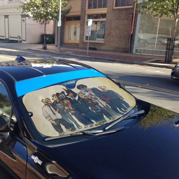 Gearhuman 3D B99 Dogs Auto Sunshade ZK0406216 Auto Sunshade