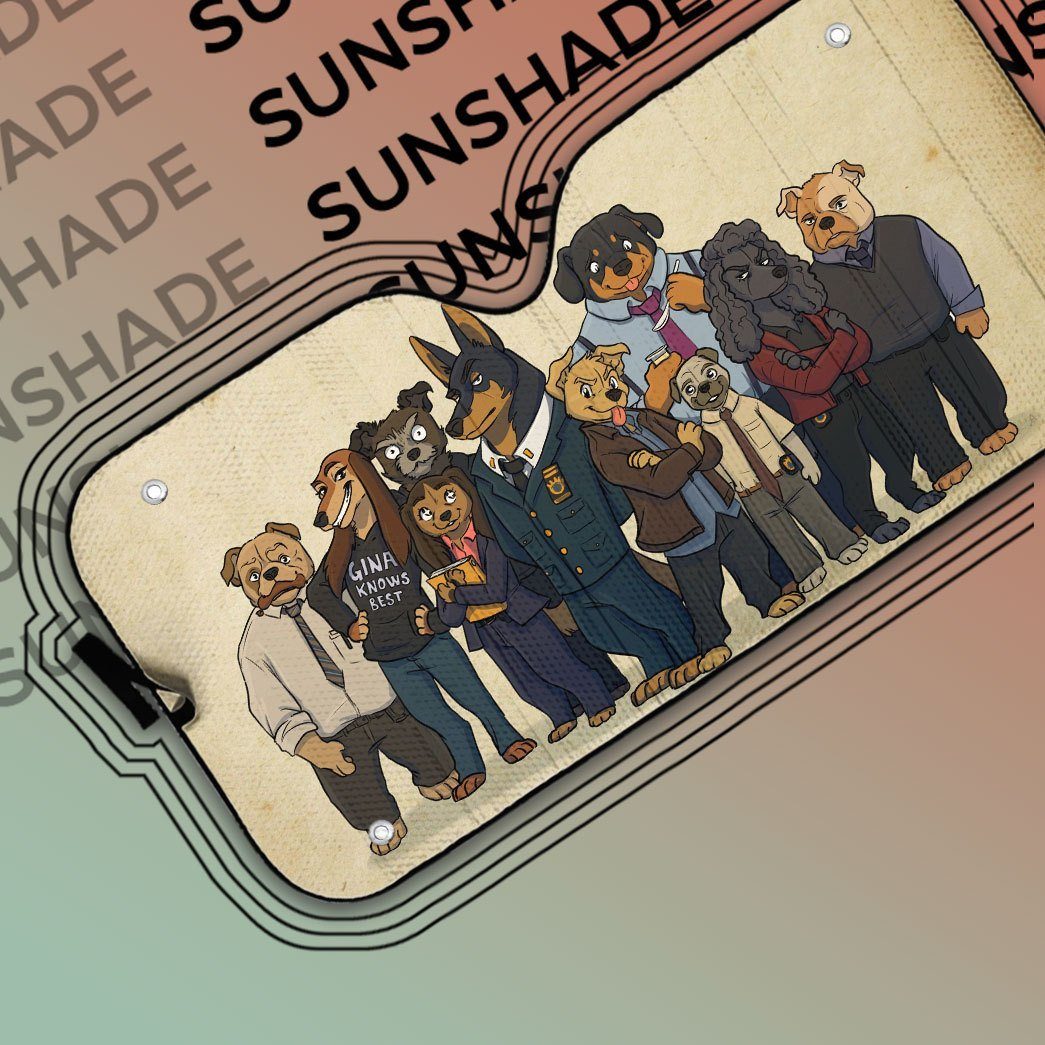 Gearhuman 3D B99 Dogs Auto Sunshade ZK0406216 Auto Sunshade