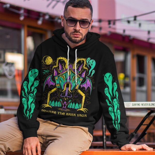 Gearhuman 3D Baba Yaga Custom Hoodie Apparel GV090911 3D Custom Fleece Hoodies 