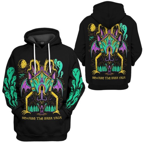 Gearhuman 3D Baba Yaga Custom Hoodie Apparel GV090911 3D Custom Fleece Hoodies 