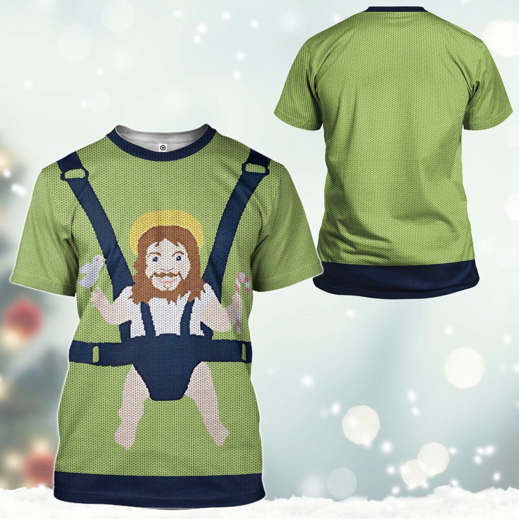 Gearhuman 3D Baby Jesus Custom Tshirt Hoodie Apparel GW21106 3D Apparel