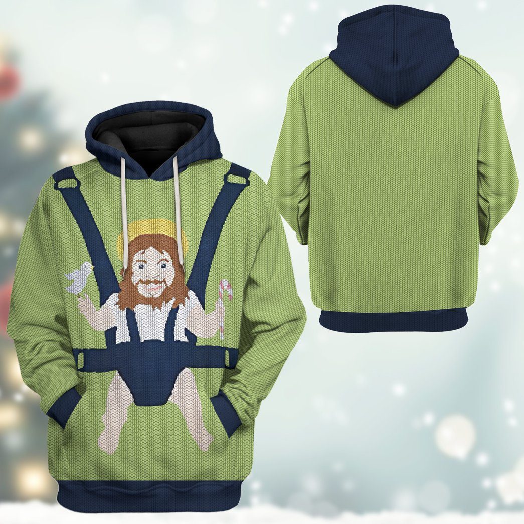 Gearhuman 3D Baby Jesus Custom Tshirt Hoodie Apparel GW21106 3D Apparel