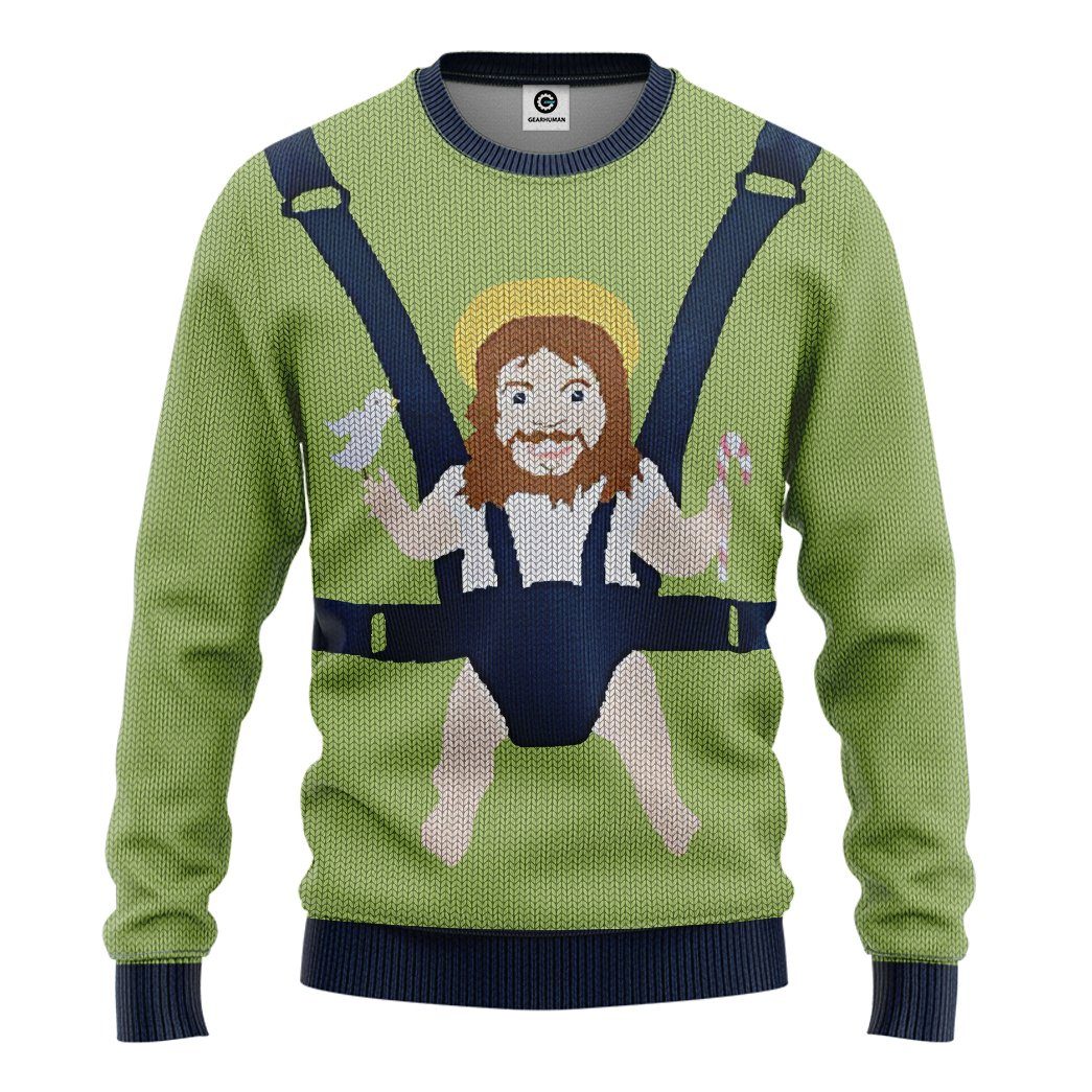 Gearhuman 3D Baby Jesus Custom Tshirt Hoodie Apparel GW21106 3D Apparel