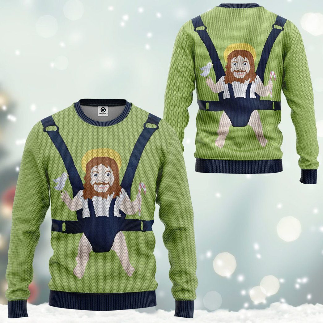 Gearhuman 3D Baby Jesus Custom Tshirt Hoodie Apparel GW21106 3D Apparel