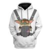 Gearhuman 3D Baby Yoda Custom Fleece Hoodie Apparel GZ21042 3D Custom Fleece Hoodies Hoodie S