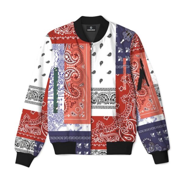 Gearhuman 3D Bandana Custom Bomber GC161018 Bomber Jacket Bomber S 