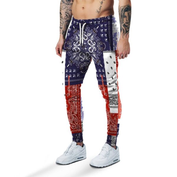 Gearhuman 3D Bandana Custom Sweatpants Apparel GC161020 Sweatpants Sweatpants S
