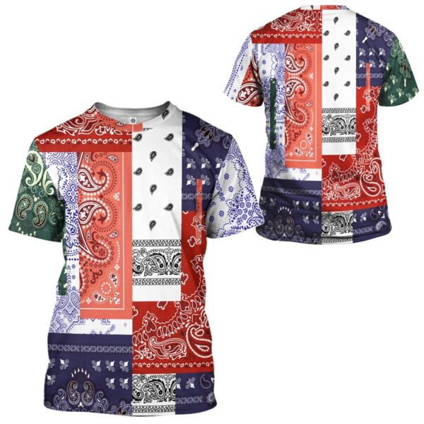 Gearhuman 3D Bandana Custom Tshirt Hoodie Apparel GC151010 3D Apparel 