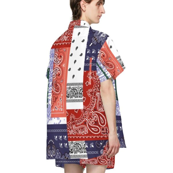 Gearhuman 3D Bandana Hawaii Custom Shorts Sleeve Shirt GC161021 Short Sleeve Shirt 