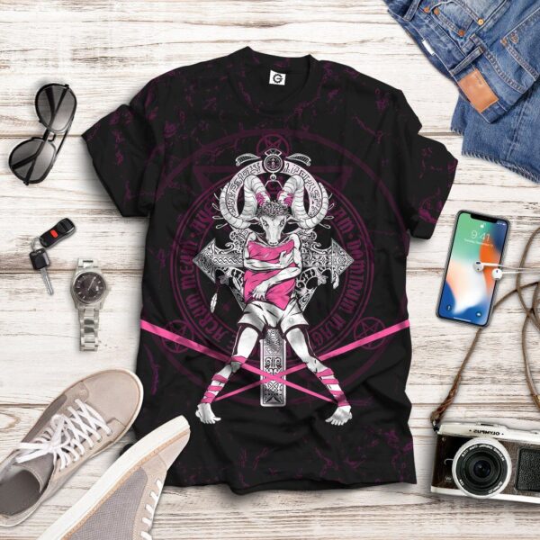 Gearhuman 3D Baphomet Custom Tshirt Apparel GT21093 3D T-shirt 