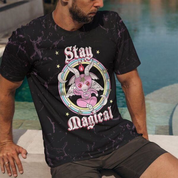 Gearhuman 3D Baphomet funny Custom Tshirt Apparel GJ22092 3D T-shirt 