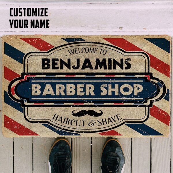 Gearhuman 3D Barber Shop Custom Name Doormat ZK0906212 Doormat 