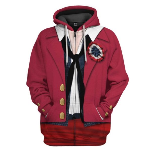Gearhuman 3D Barricade Boys Enjolras Les Miserables Custom Fleece Hoodie Apparel GT27034 3D Custom Fleece Hoodies Zip Hoodie S