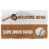 Gearhuman 3D Baseball Welcome Home Custom Doormat GB23024 Doormat Doormat S(15,8''x23,6'')