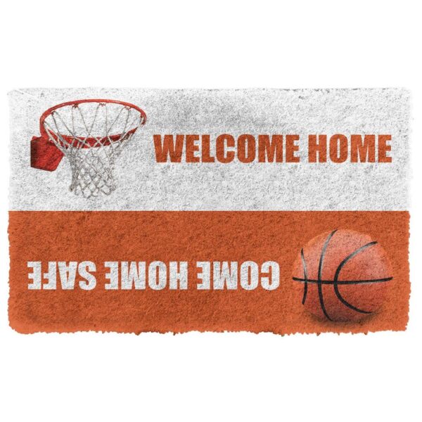 Gearhuman 3D Baseketball Welcome Home Custom Doormat GB23025 Doormat Doormat S(15,8''x23,6'')