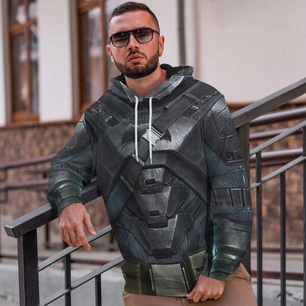 Gearhuman 3D Batman Power Suit Costume Custom Hoodie Apparel GW210813 3D Custom Fleece Hoodies