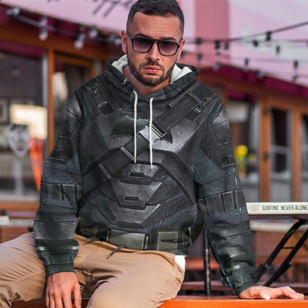 Gearhuman 3D Batman Power Suit Costume Custom Hoodie Apparel GW210813 3D Custom Fleece Hoodies
