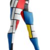 Gearhuman 3D Bauhaus Style Composition II in Red Yellow Blue Custom Legging GV180833 Leggings Leggings S 