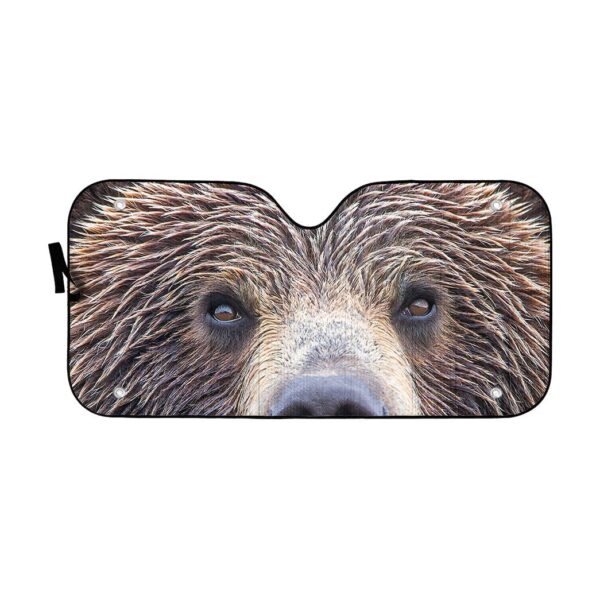Gearhuman 3D Bear Eyes Sunshade ZK0207219 Auto Sunshade 57''x27.5''