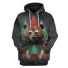 Gearhuman 3D Bear of Fall Custom T-Shirts Hoodies Apparel AN-AT1202206 3D Custom Fleece Hoodies Hoodie S