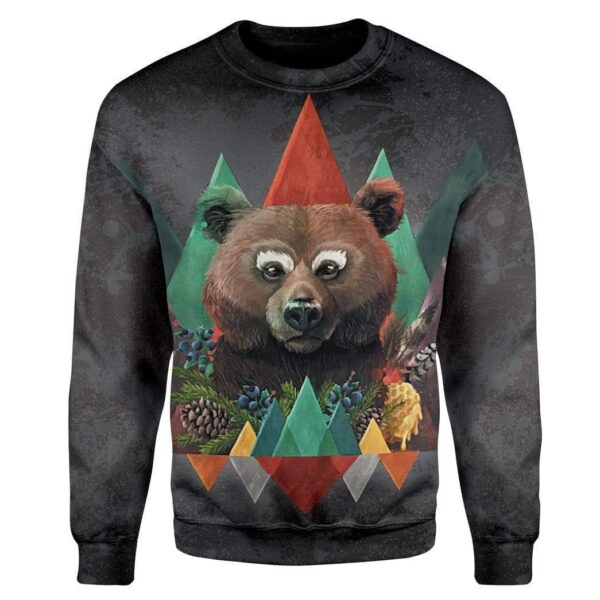 Gearhuman 3D Bear of Fall Custom T-Shirts Hoodies Apparel AN-AT1202206 3D Custom Fleece Hoodies Long Sleeve S 