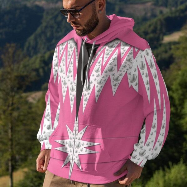 Gearhuman 3D Bedazzled Hot Pink Jumpsuit Custom Hoodie Apparel GN30071 3D Custom Fleece Hoodies 