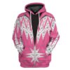 Gearhuman 3D Bedazzled Hot Pink Jumpsuit Custom Hoodie Apparel GN30071 3D Custom Fleece Hoodies Hoodie S