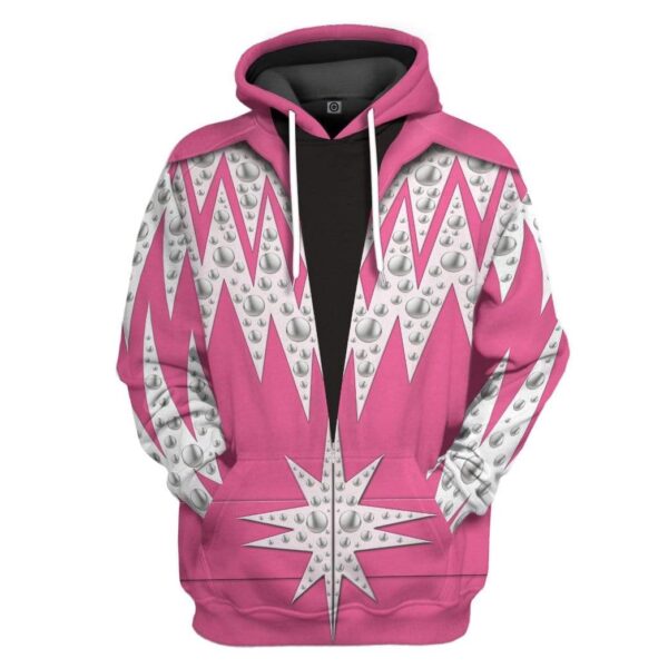 Gearhuman 3D Bedazzled Hot Pink Jumpsuit Custom Hoodie Apparel GN30071 3D Custom Fleece Hoodies Hoodie S 