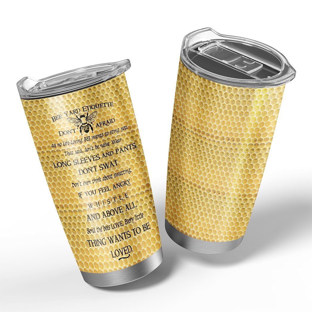 Gearhuman 3D Bee Custom Design Vacuum Insulated Tumbler GB10111 Tumbler