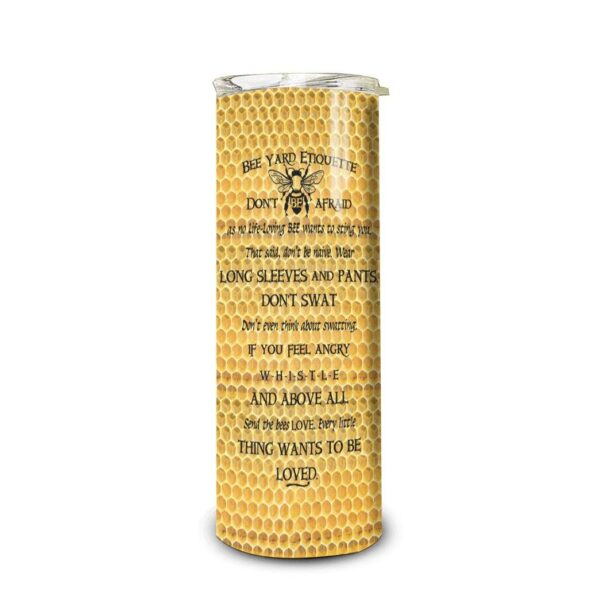 Gearhuman 3D Bee Custom Design Vacuum Insulated Tumbler GB10111 Tumbler