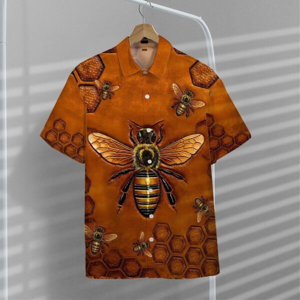 Gearhuman 3D Bee Hawaii Shirt ZZ0306211 Hawai Shirt 