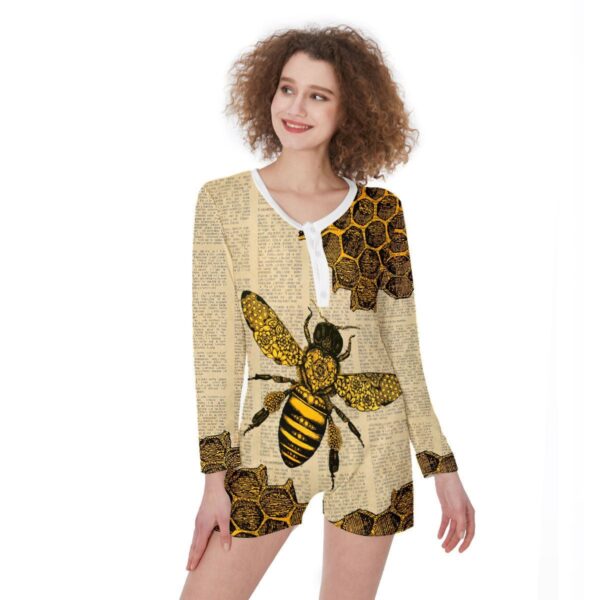Gearhuman 3D Bee One Women Piece Pajamas ZK0207218 One piece women pajamas