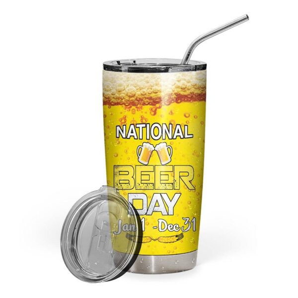 Gearhuman 3D Beer Day Custom Design Vacuum Insulated Tumbler GV010916 Tumbler 20oz 