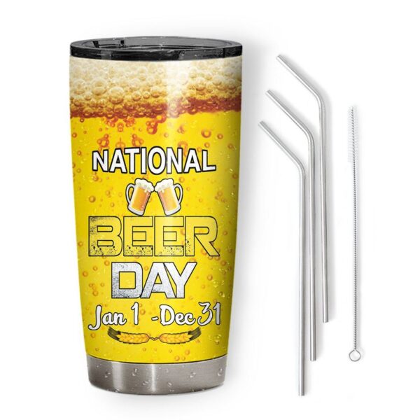 Gearhuman 3D Beer Day Custom Design Vacuum Insulated Tumbler GV010916 Tumbler 
