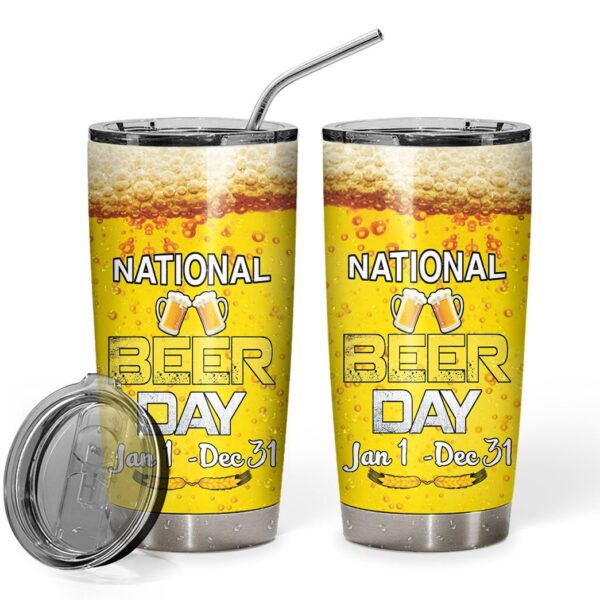 Gearhuman 3D Beer Day Custom Design Vacuum Insulated Tumbler GV010916 Tumbler