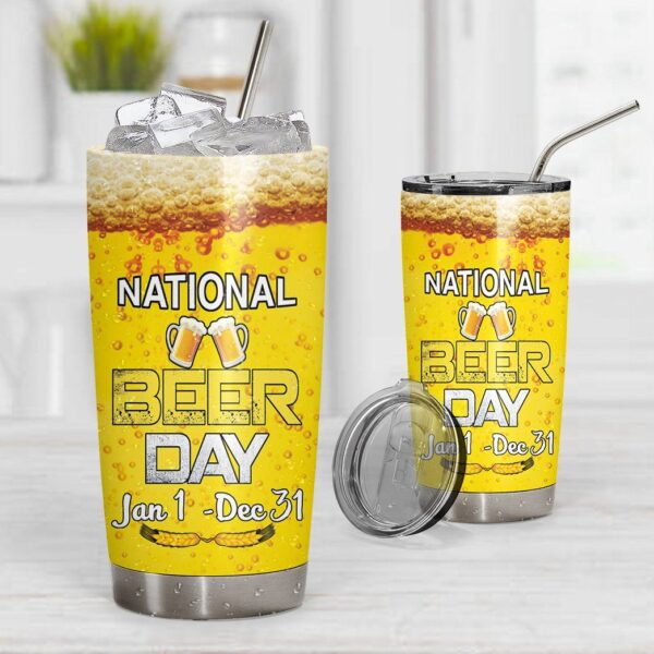 Gearhuman 3D Beer Day Custom Design Vacuum Insulated Tumbler GV010916 Tumbler 
