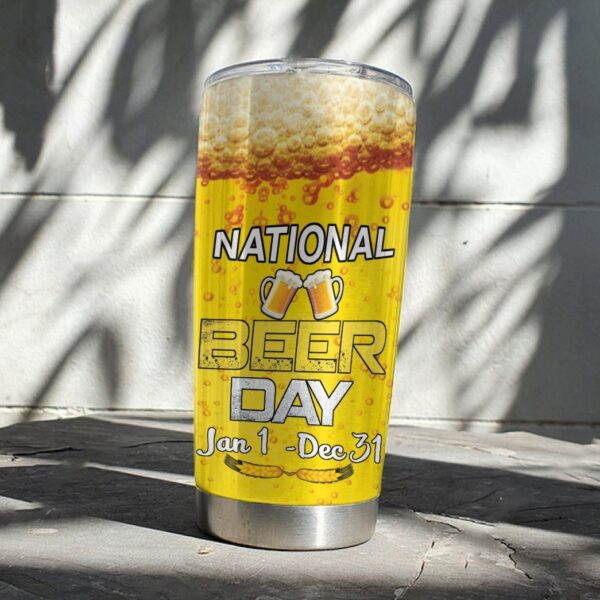 Gearhuman 3D Beer Day Custom Design Vacuum Insulated Tumbler GV010916 Tumbler 