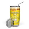 Gearhuman 3D Beer Day Custom Name Design Vacuum Insulated Tumbler GV310811 Tumbler 20oz